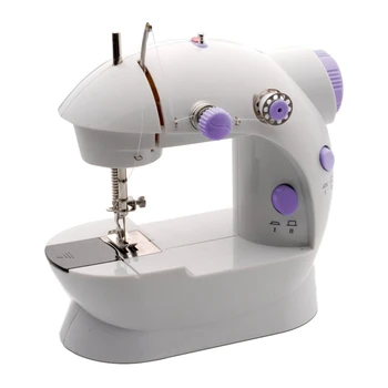 

110V Speed Control Household Electric Mini Sewing Machine Light Hand-Held Sewing Machine with Extended Table Sewing Machine US P
