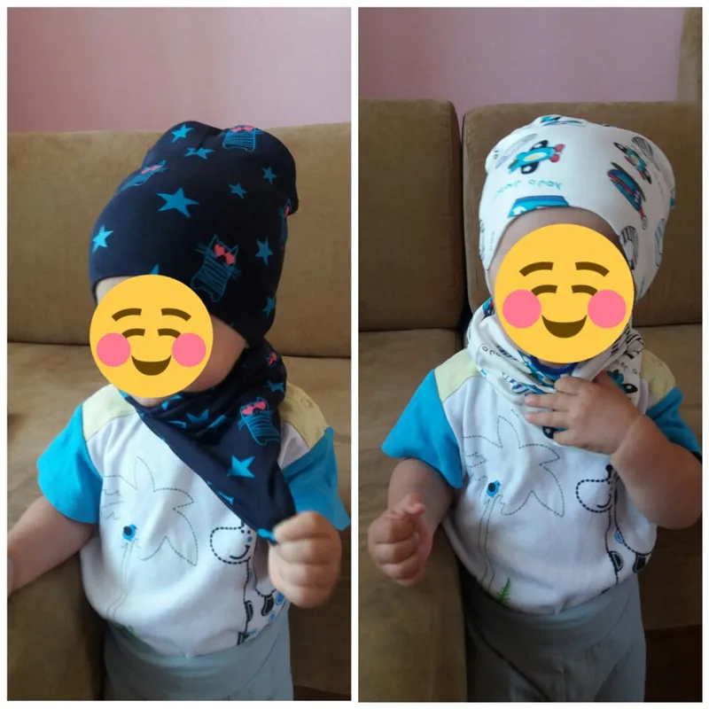 baby boys girls cap scarf