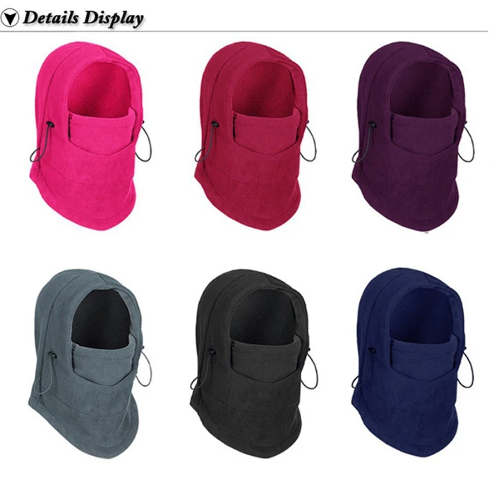 Winter Warm Headgear Fleece Full Neck Face Mask Thickened Double Layers Motorcycle Cycling Ski Hat XR-Hot