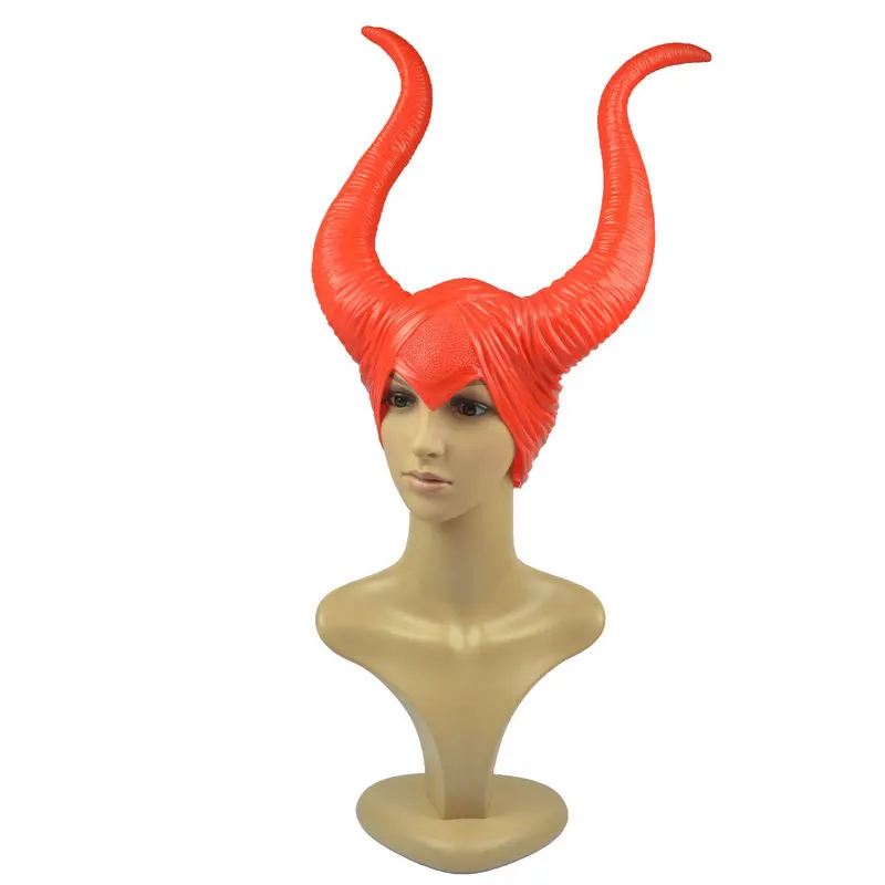 Maleficent шапка шлем головная повязка бар Рог маска COS Спящая красота ведьма реквизит