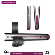 Professional Hair Straightener Ceramic Flat Iron 2 In 1 Cordless Hair Straightener And Curler Rechargeable Wireless Straightene
