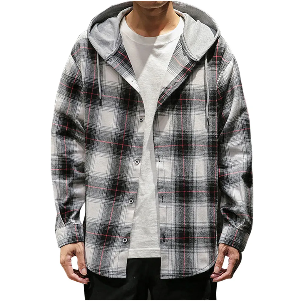 SAGACE, клетчатая рубашка с принтом, мужские рубашки, новая летняя мода, Chemise Homme, мужская клетчатая рубашка, рубашка с длинным рукавом, Мужская блузка, 26 июля