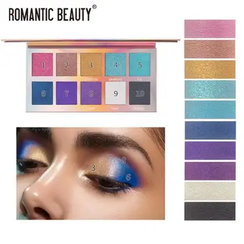 

Pallete Metallic Diamond Cosmetics Eyeshadow Matte Pearlescent Eye Shadow Pigment Eye Shadow Palette Makeup 10 Colors TSLM1