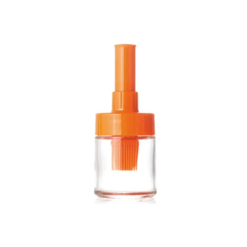 dip type orange TEENRA силиконовая кисточка для барбекю легко чистить масло для барбекю щетка с крышкой и резервуар для масла Жаростойкие кухонные инструменты для приготовления пищи - Цвет: dip type orange