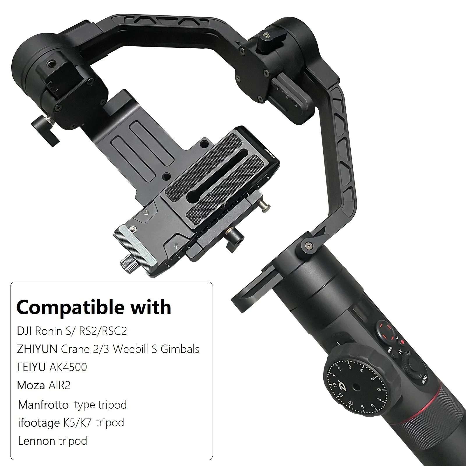 Placa da Liberação Furos da Linha Compatível com o Guindaste de Zhiyun de Dji Rápida de Andycine com 1 38mm tipo Arca Polegadas Ronin Rs2 Rsc2 - 4 s - Image 5