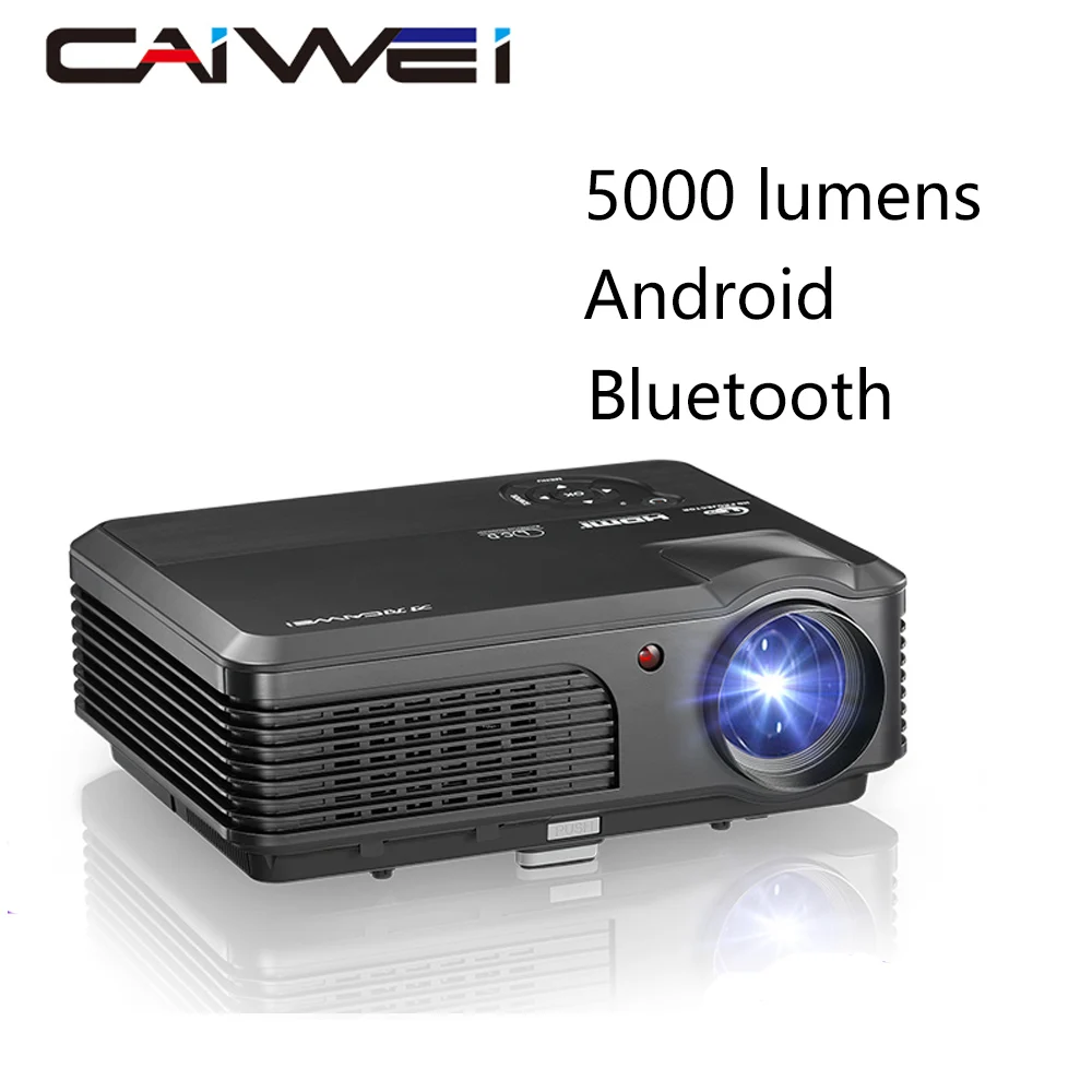 

Caiwei A6AB LED Projector Full HD Android Bluetooth Smart Wifi Video Beamer With 5000 Lumens Cinema For Home Theater Projector