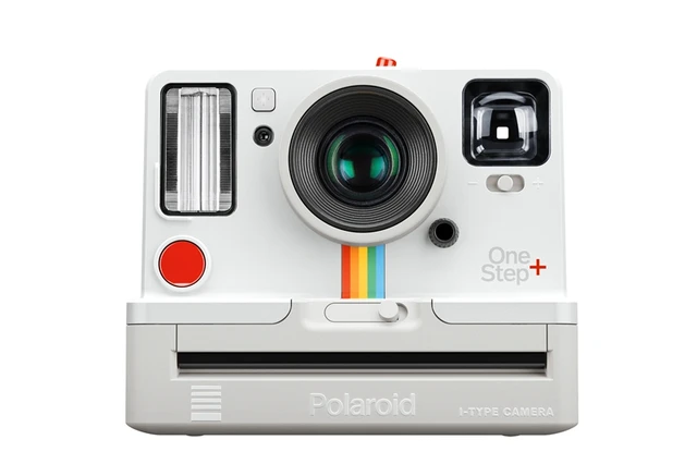 Polaroid i-Type Now White and Grey Instant Film Camera With Pouch