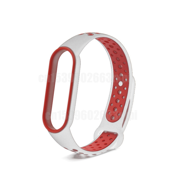 For Xiaomi Mi Band 3 4 5 6 Two-Color Watch Band Wristband Silicone Miband Smart Silicone Bracelet Mi3 M4 M5 Mi6 Glass Film