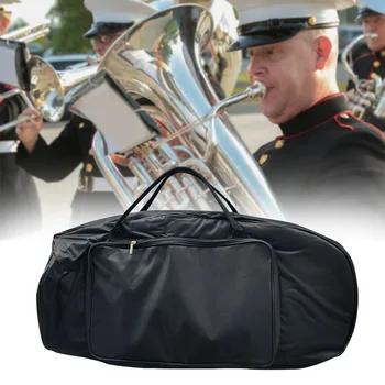 

Backpack Large Tuba Bag Protective Portable Instrument Universal Thick Sponge Accessories Solid Breathable Oxford Cloth Storage