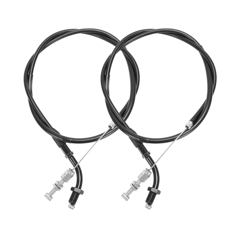 

2 Pieces Durable Throttle Cable Black Motorcycle Accessories Throttle Cable Push & Pull Set FB04004 for Honda CB350 CL360 CB400