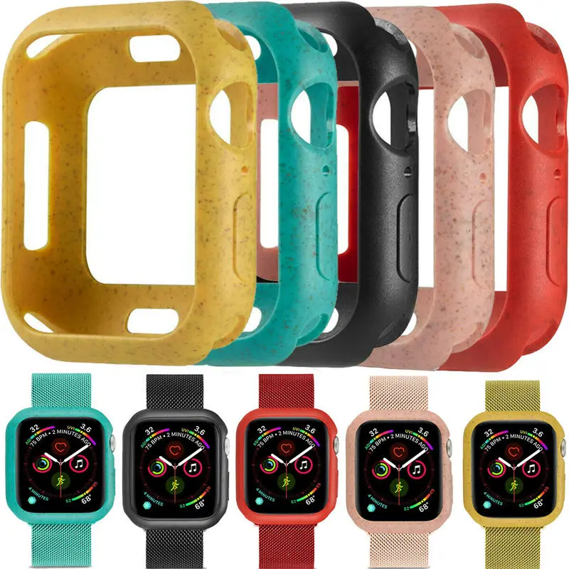 ТПУ Обложка Макарон Для Apple Watch 5 4 3 2 1 для Iwatch 44/40/42/38 мм Защитная пленка экрана