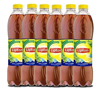 

Lipton Ice Tea Bebida Refrescante, Extracto de Té, Zumo de Limón con Azúcares y Edulcorante - 1500 ml - , Pack de 6