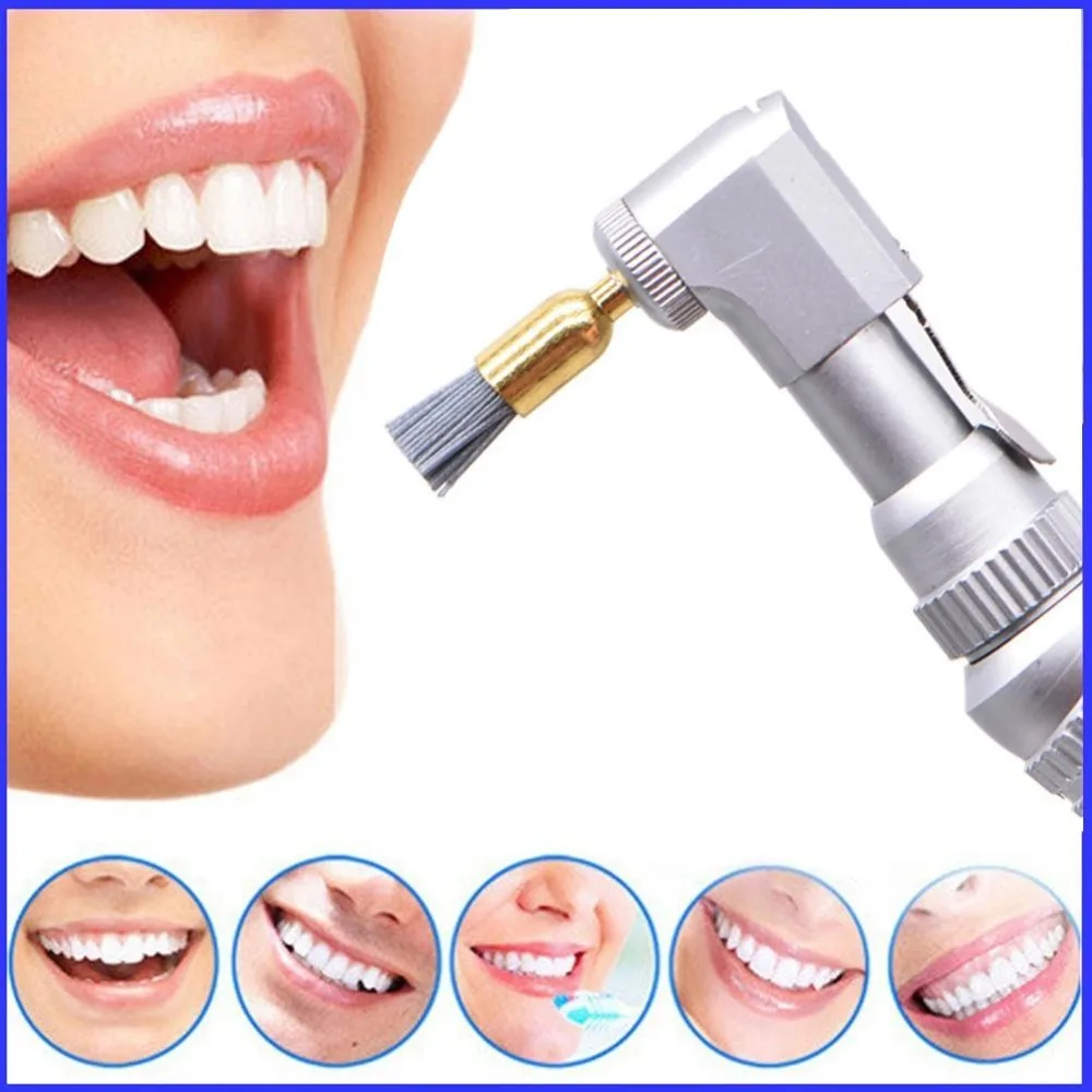 20Pcs/lot Dental Polishing Brush Silicon carbide Nylon Latch Flat Polishing Polisher Prophy Brushes Bristles Dental Lab Material