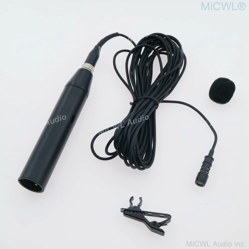 Microfone de Lapela Microfone de Lapela de 10m para Sennheiser ew sem Fio com Adaptador de 3.5mm para 3 Micwl Phantom Power de 10m para Sennheiser Pinos r8 Xlr - Image 2