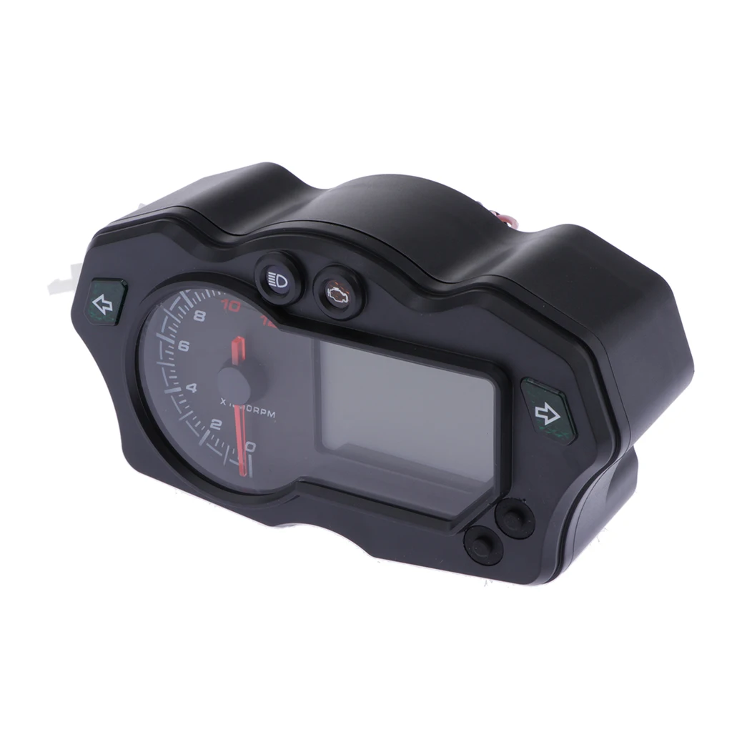 

DC 12V Universal Motorcycle Digital LCD Tachometer Speedometer Gauge Meter