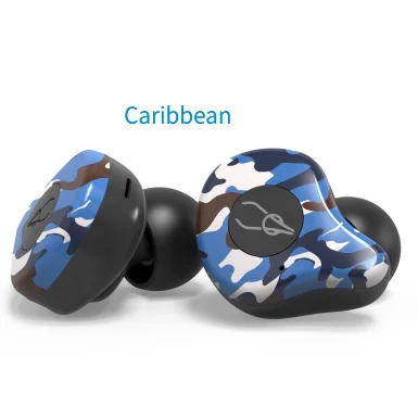 Sabbat E12 Ультра Камуфляж TWS Bluetooth наушники V5.0 беспроводные наушники спортивные HiFi стерео наушники шумоподавление Гарнитура - Цвет: Caribbean
