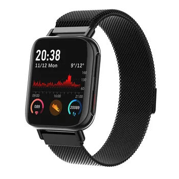

Moka 2020 New Smart Watch Curved Screen Full Touch Bluetooth Calls Smartwatch Heart Rate Monitor for Android iOS Drop Shipping