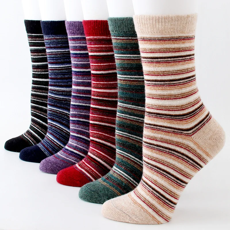 

Calcetines mujer new Harajuku winter new thick wool socks soft horizontal comfortable wool socks Christmas boots Christmas gifts