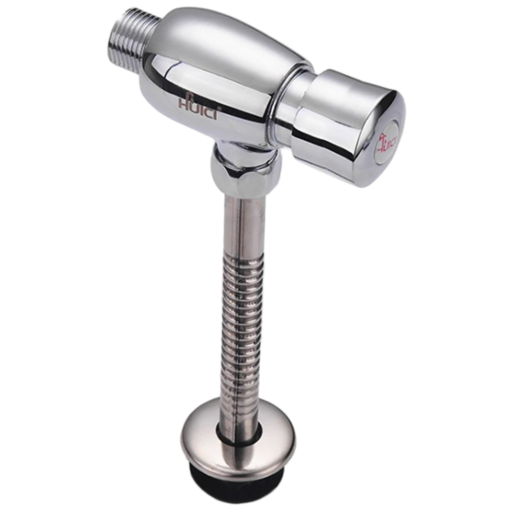 Alloy Copper Delay Toilet Push Flush Valve Surface Mounted Flusher