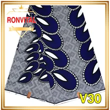 Ткань RONVITAL, восковая Ткань, хлопок, сделай сам, материал Анкара, Ткань 6 ярдов/шт,, Женская ткань