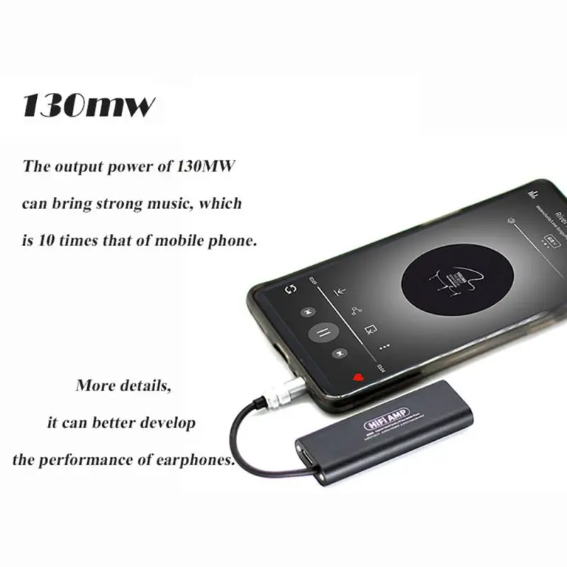 New High End Small Audio HiFi Amplifier Rechargeable Stereo Earphone Headphone Power Amplifier