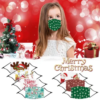 

Fast Delivery Scarf Máscara Facial 2020 Mouth Protection Christmas Print Child Breathable Multi-Purpose Face Máscara Reuse