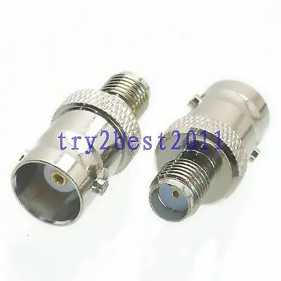 DHL/EMS шт. разъем адаптера BNC jack pin для SMA jack pin никель RF коаксиальный Прямой-C1