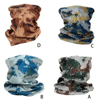 

Unisex Military Sunscreen Neck Gaiter Seamless Bandana Contrast Camo Face Cover F3MD