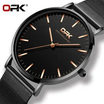 

Luxury Black Stainless Steel Men Watches Casual Mesh Watch Men Montre Homme Simple Waterproof Wristwatch Mens Gifts Reloj Hombre