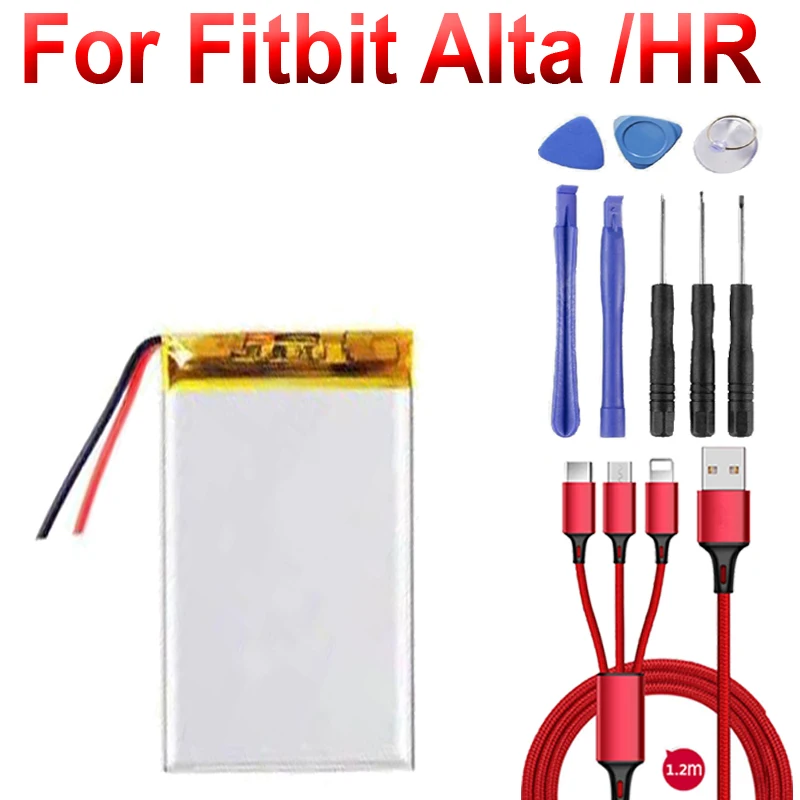 100% Новый аккумулятор для Fitbit Alta Смарт-часы Для HR батарея + USB кабель набор