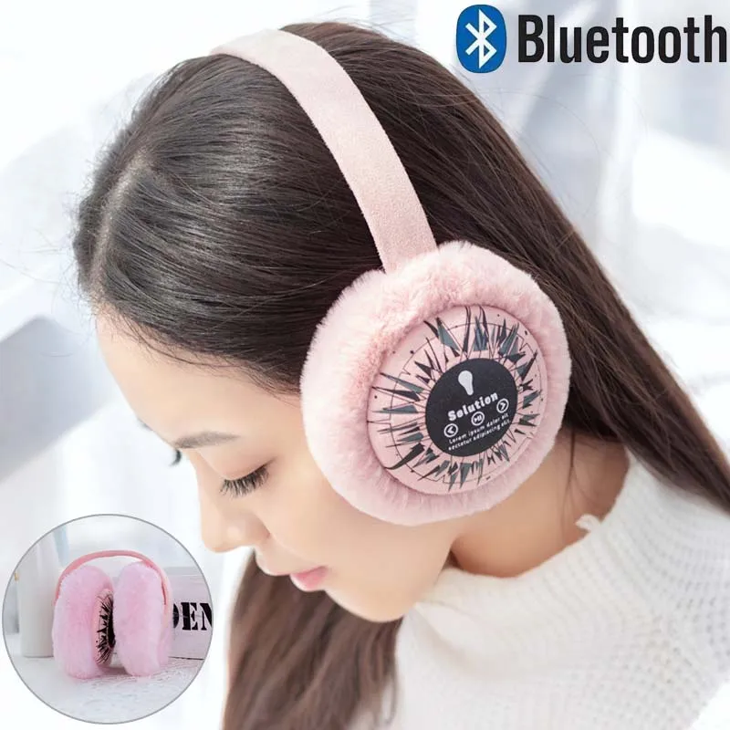 Детские наушники, Bluetooth наушники, складные теплые наушники, Беспроводная музыкальная плюшевая гарнитура для детей и взрослых, рождественские подарки