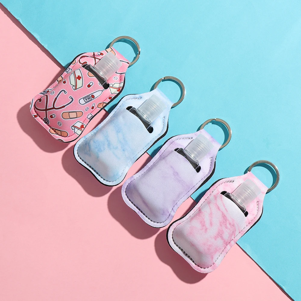 30ml Refillable Hand Sanitizer Bottle with Portable Keychain Holder – Compact Travel Co... - SKU CBGS1136 - UGI Packaging