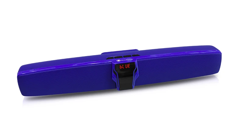 Bluetooth Динамики soundbar проводной и беспроводной Bluetooth динамик домашний кинотеатр тв Саундбар сабвуфер с пультом дистанционного управления - Цвет: Blue