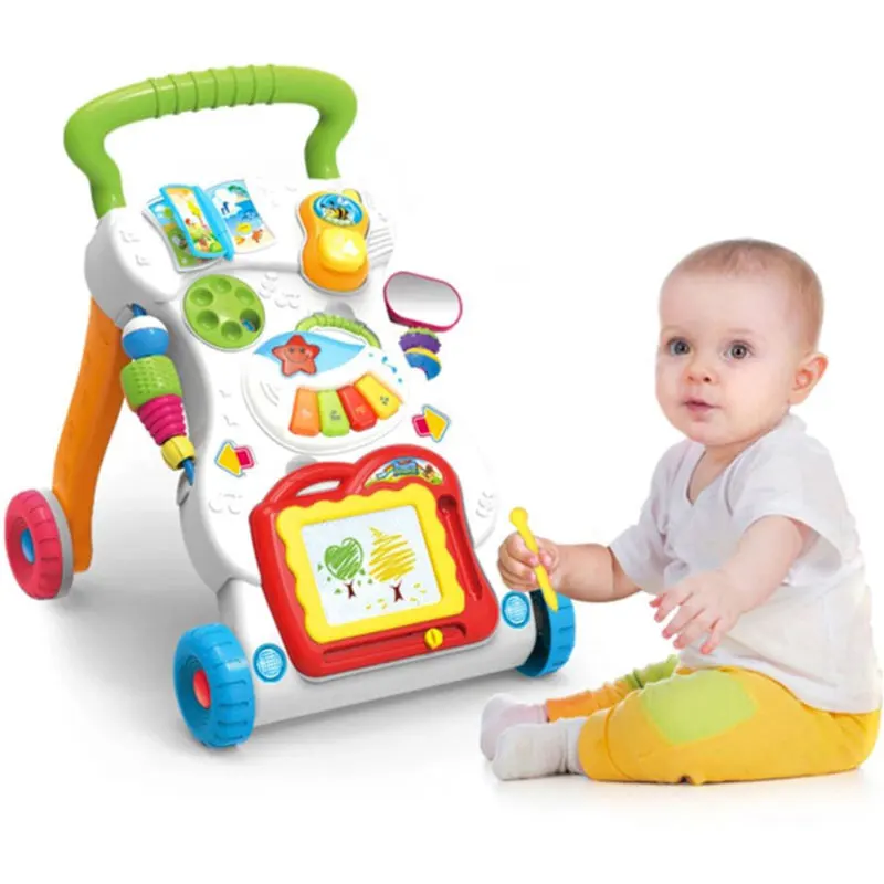 

Baby Walker Stroller Toy Baby Early Learning Puzzle Multifunctional Music Walker Strolling Walk Car Baby Gift
