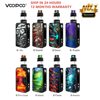 

Original Voopoo Drag 2 TC Platinum Vape Kit 177W Mod With Uforce T2 SubOhm Tank U2/U3 Powered By Dual 18650 Battery vs drag mini