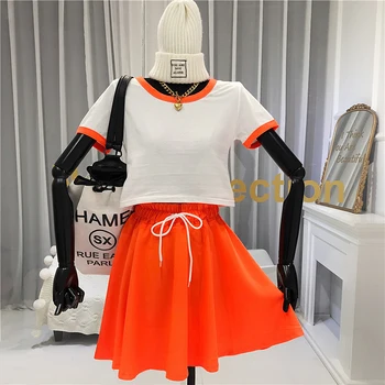 

Fashion 2020 Summer 2 Piece Set Women Crop Top+skirts Women Sets Clothes Two Piece Set Skirt Conjunto De Dos Pieza