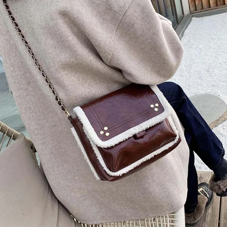 

Autumn And Winter Flash Retro Bag Women's 2020 New Style Korean-style Versatile Shoulder Bag Soft Surface Textured Fashion Shoul
