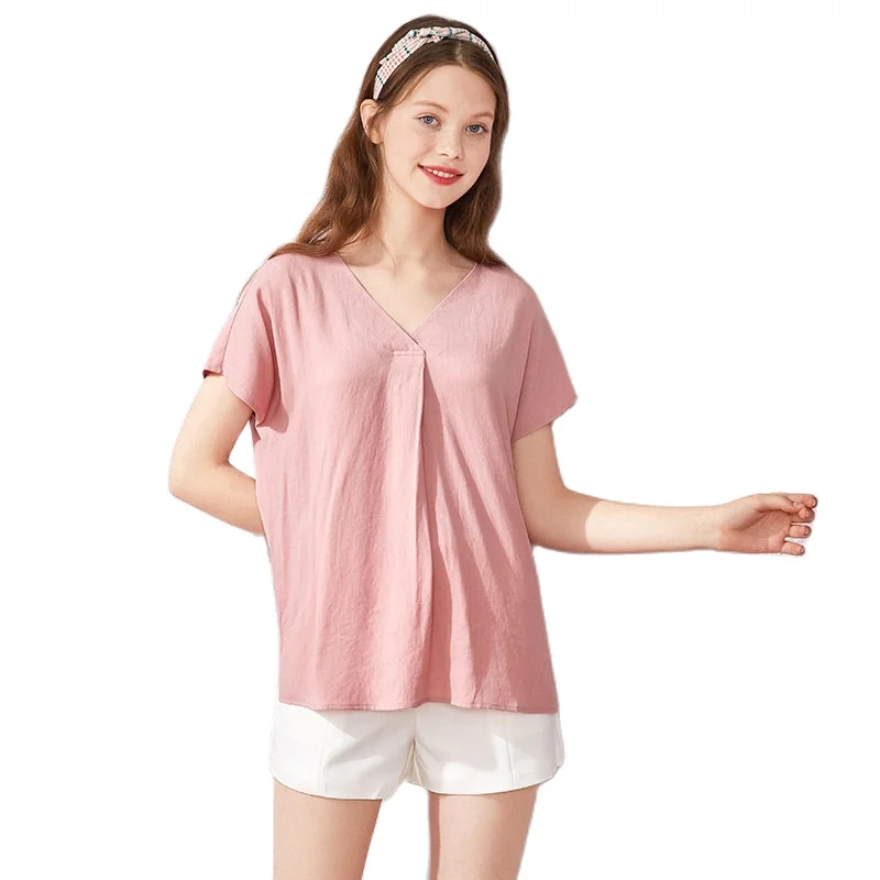 SEMIR шифоновая рубашка женская блузка с коротким рукавом и сердечком дизайнерская