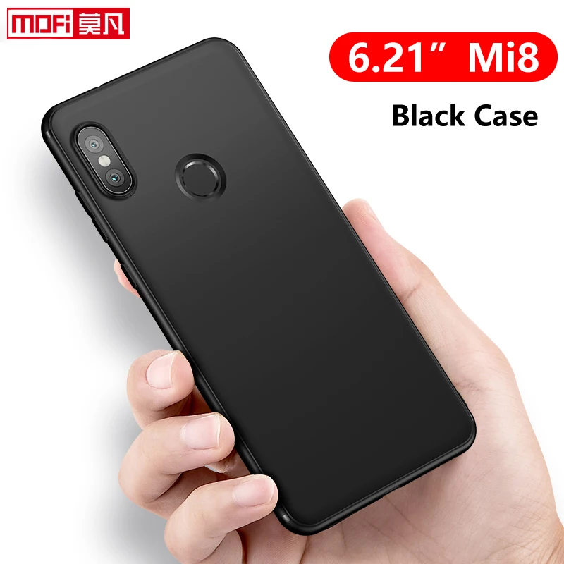 Матовый чехол для xiaomi mi8 mi 8 из ТПУ силиконовый черный мягкий Mofi Оригинальный ультратонкий защитный 8|Бамперы|