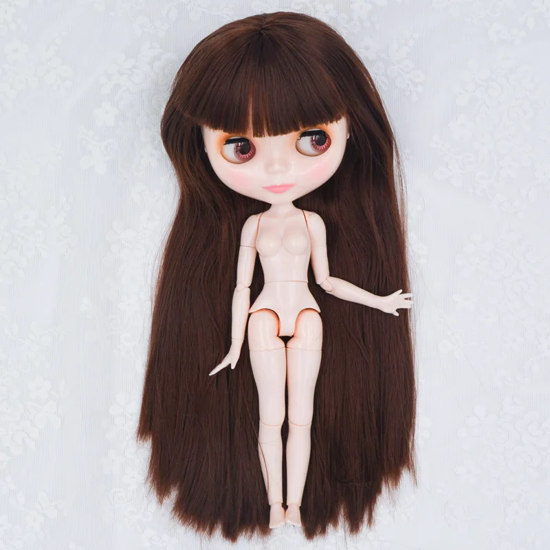 Шарнирная кукла Blyth, Neo Blyth кукла Обнаженная Заказная матовое лицо куклы можно изменить макияж и платье DIY, 1/6 шарнирные куклы SO16 - Цвет: NBL06