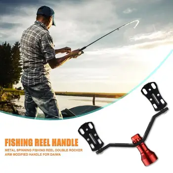 

Durable Fishing Reels Multi-function Metal Spinning Fishing Reel Double Knob Rocker Arm Handle Fishing Gear for Daiwa
