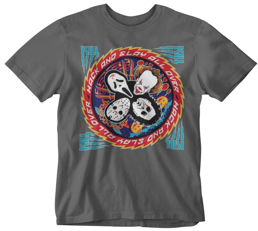 Футболка для Хеллоуина Хак и рассыпь по всему миру Jason Friday 13Th Grim футболка reaper Kill