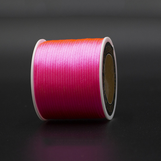 Satin Rattail Silk Cord Nylon Thread Cord Chinese Knot DIY Rope Bead Bracelet Jewelry Making Rope String