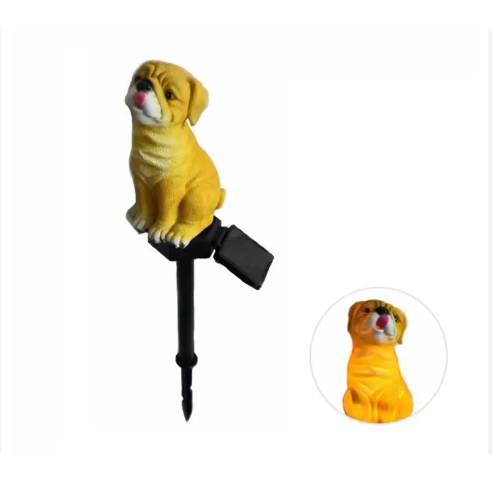 

HobbyLane LED Decorative Solar Dog Shape Landscape Led Outdoor Path Patio Lawn Light Garden Waterproof Solar Plug Type Yard
