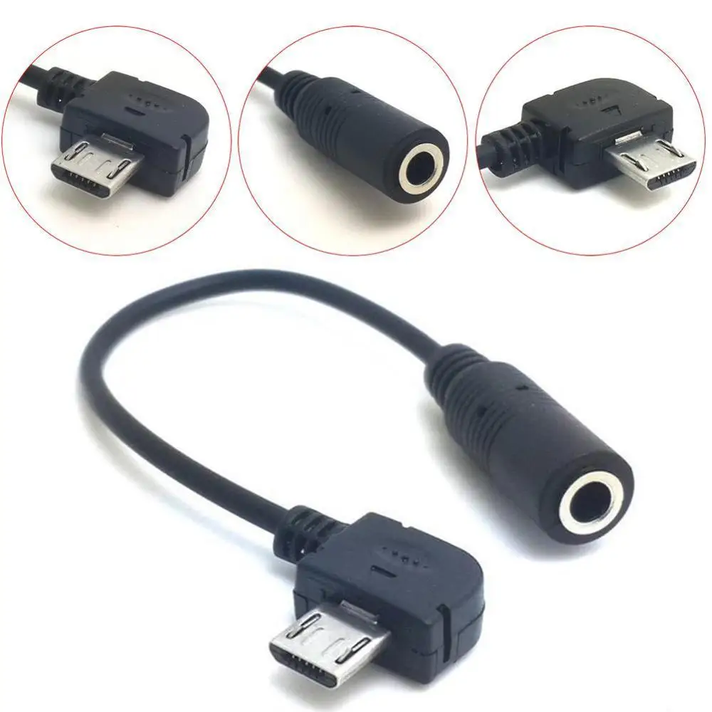 Micro Универсальный USB до 3,5 мм Женский стерео разъем наушники гарнитура аудио Музыка адаптер Соединительный кабель