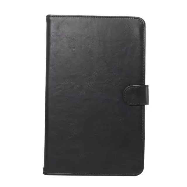black Чехол-бумажник для huawei MediaPad T3 8,0 из искусственной кожи, тонкий чехол для планшета 8 дюймов, Fundas KOB-L09 KOB-W09 Honor Play Pad 2, защитная подставка - Цвет: black