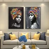 Portrait of Woman Paintings Printed on Canvas 1