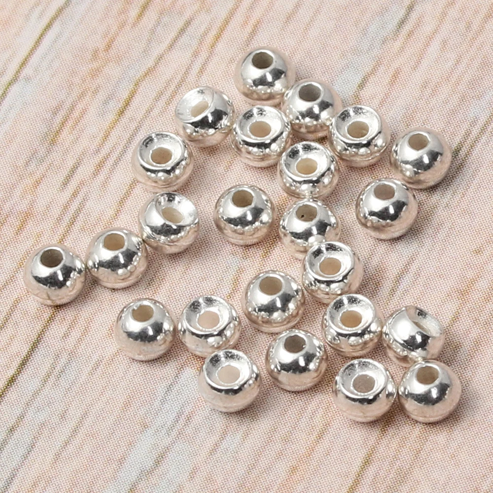 Tungsten Slotted Beads 2/2.5/2.8/3.5mm Gold Silver Copper Fly Tying Material Weight Fast Sink Jig Hook Ball Fishing Tool 25pcs