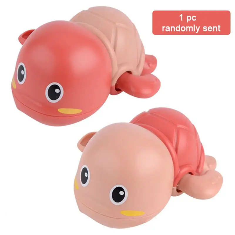 New Cute Cartoon Animal Tortoise Classic Baby Water Toy Infant Swim Turtle Wound-up Chain Clockwork Kids Beach Bath Toys