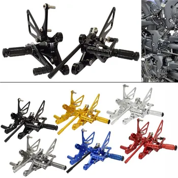 

Motorcycle Racing Adjustable Rearset Footrests Driver Foot Rest Pegs Pedals Rear Set For YAMAHA YZF-R1 YZFR1 2004 2005 2006 RN12